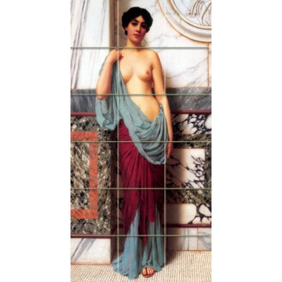 18 x 36 Art John Godward Thermae Nude Mural Ceramic Backsplash Bath Tile #1400   181001055997